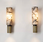 Wall Light with Marble and Brass Finish for Modern Interiors 1