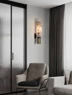 Wall Light with Marble and Brass Finish for Modern Interiors 4