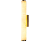 Wall Sconce Lighting with Resin Marble Effect and Copper Accents 0