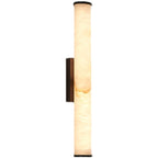 Wall Sconce Lighting with Resin Marble Effect and Copper Accents 1