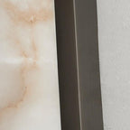 Wall Sconce Lighting with Resin Marble Effect and Copper Accents 3