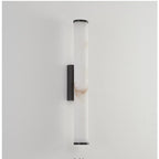 Wall Sconce Lighting with Resin Marble Effect and Copper Accents 9