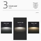 Walnut Grain LED Flush Mount Light