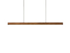 Wooden LED Linear Pendant Light with Adjustable Hanging Wire for Modern Kitchens 1