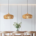 Wooden Pendant Light with Dome Shape Design for Bedroom and Living Room 0