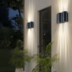 Beam Wall Light Wavy Aluminum Outdoor LED Up-Down Light