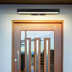 LED Linear Wall Light Outdoor Black Rectangular Lamp
