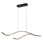 Curved LED Pendant Light Wavy LED Metal Ceiling Light