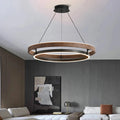 60cm Scandinavian ring chandelier with warm dimmable glow overhead