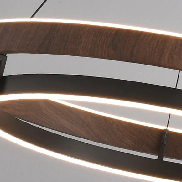 Dimensions and specification detail of Nordic dimmable ring chandelier