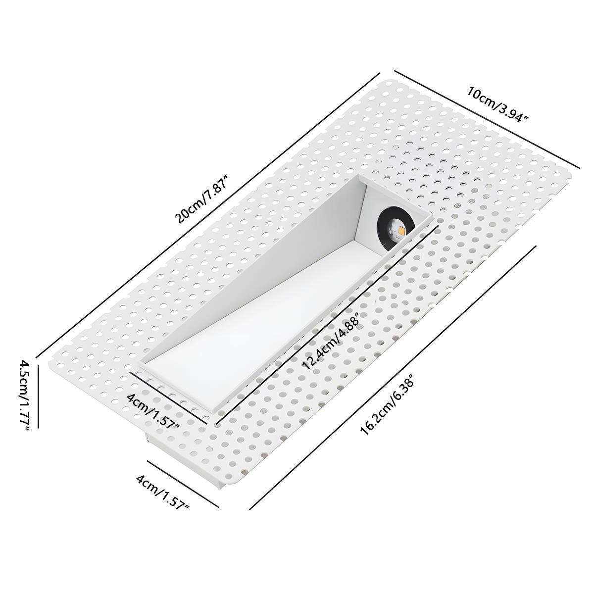 Motion Sensor LED Recessed Wall Light, Minimalist Step Stair Sconce - Indoor Night Lighting for Stairway Hallway Corridor