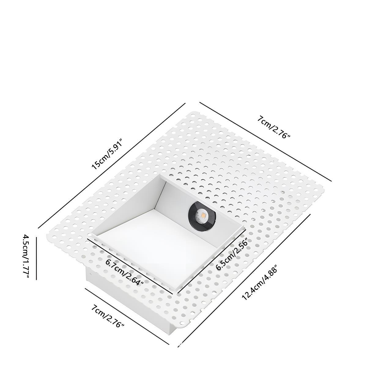 Motion Sensor LED Recessed Wall Light, Minimalist Step Stair Sconce - Indoor Night Lighting for Stairway Hallway Corridor