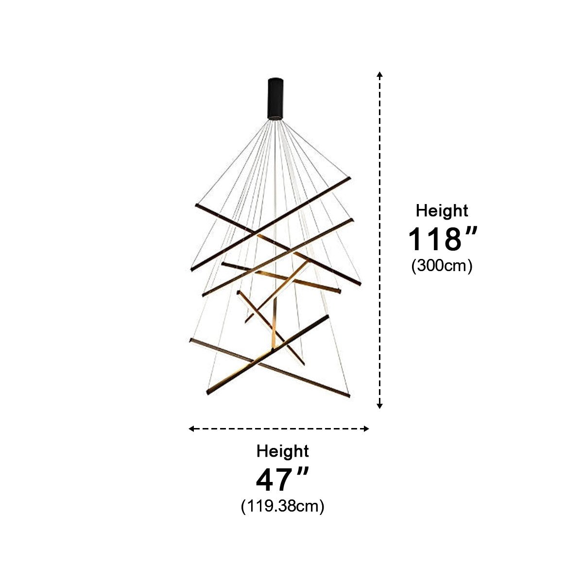 LED Linear Chandelier Dimmable, Minimalist Black Strip Pendant Light - Modern Hanging Ceiling Light for Dining Room Kitchen Island