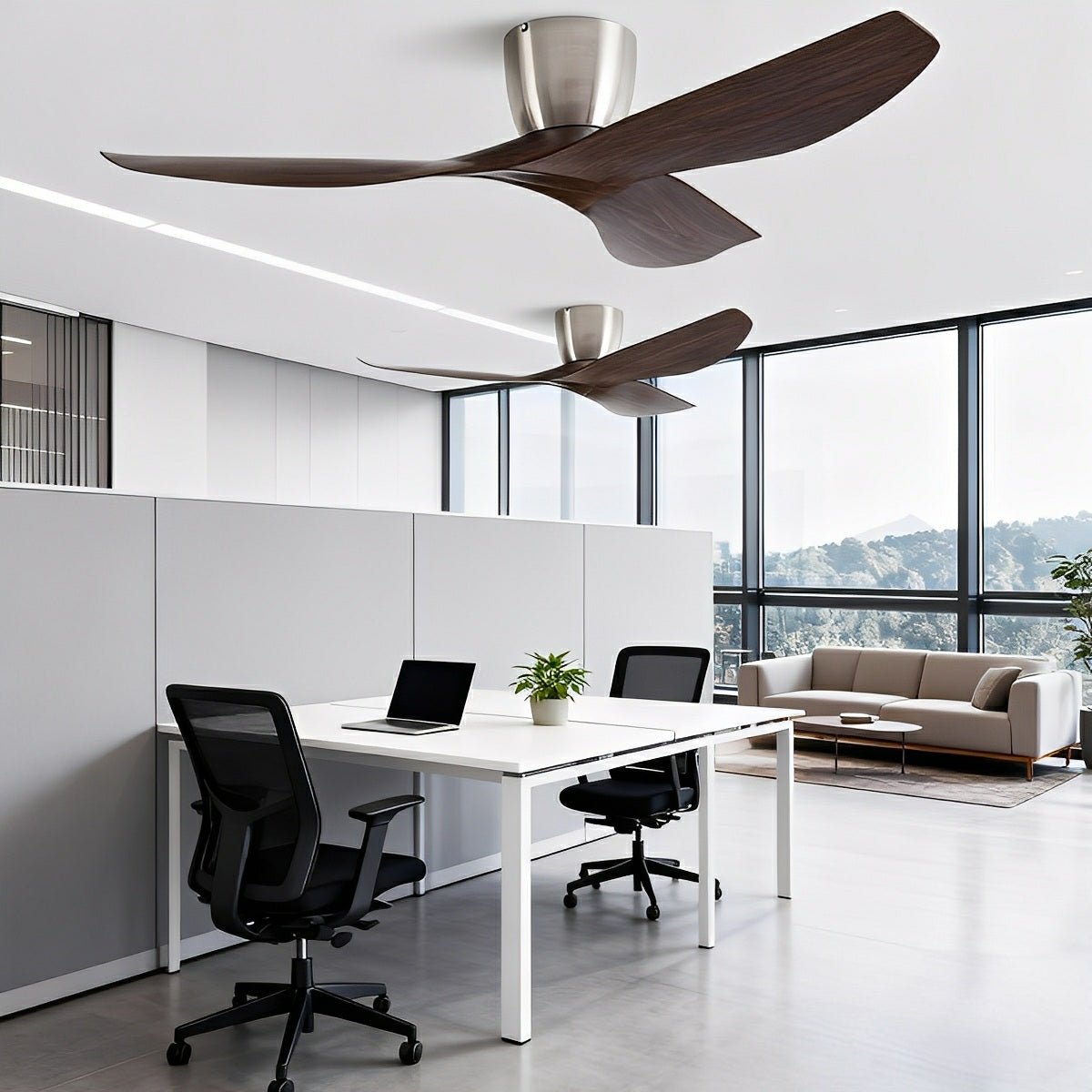 Ceiling Fan with Remote, Modern 6-Speed Reverse DC Motor Fan - Quiet Indoor Cooling Ceiling Fan for Living Room Bedroom Office