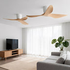 Ceiling Fan with Remote, Modern 6-Speed Reverse DC Motor Fan - Quiet Indoor Cooling Ceiling Fan for Living Room Bedroom Office