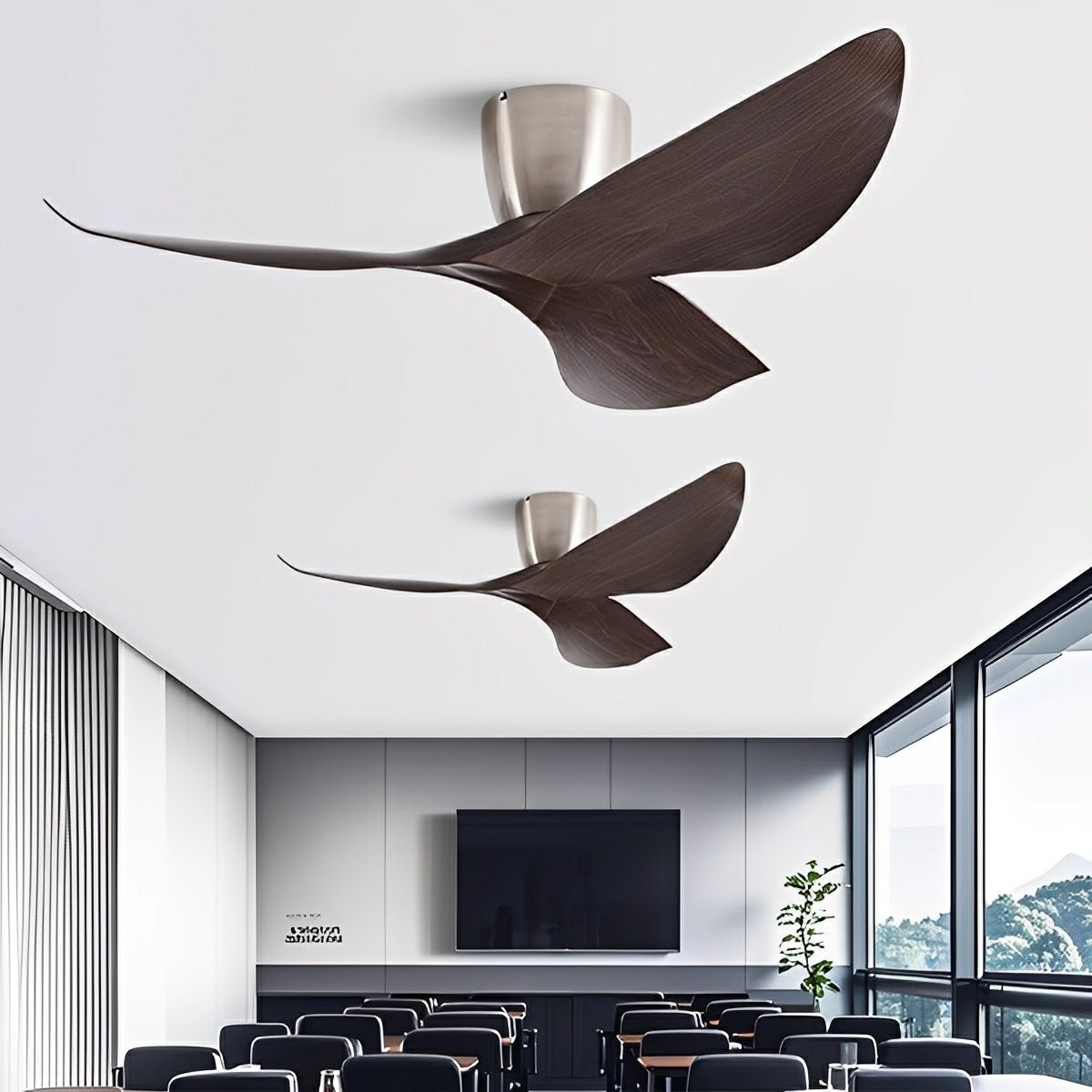 Ceiling Fan with Remote, Modern 6-Speed Reverse DC Motor Fan - Quiet Indoor Cooling Ceiling Fan for Living Room Bedroom Office