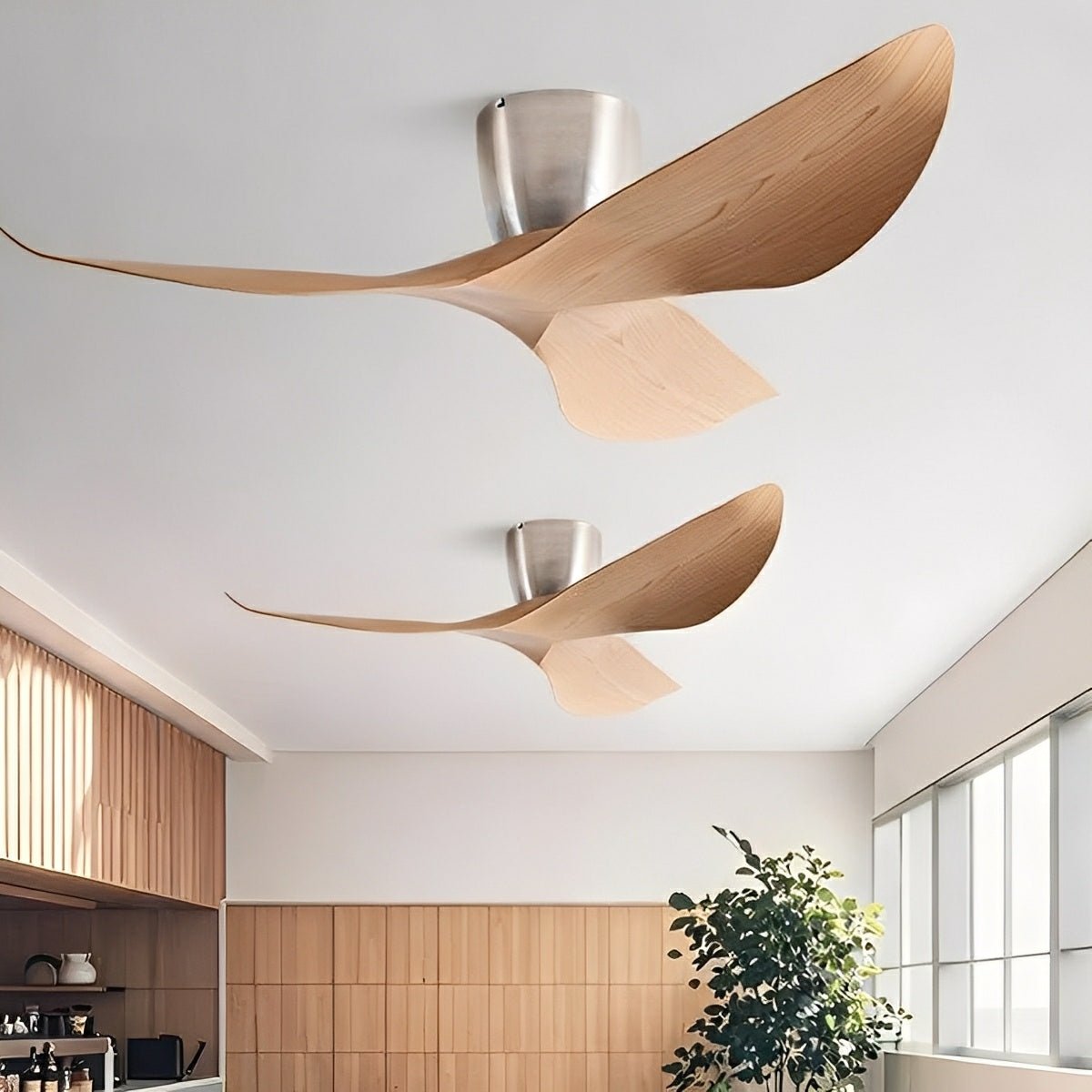 Ceiling Fan with Remote, Modern 6-Speed Reverse DC Motor Fan - Quiet Indoor Cooling Ceiling Fan for Living Room Bedroom Office