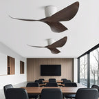Ceiling Fan with Remote, Modern 6-Speed Reverse DC Motor Fan - Quiet Indoor Cooling Ceiling Fan for Living Room Bedroom Office