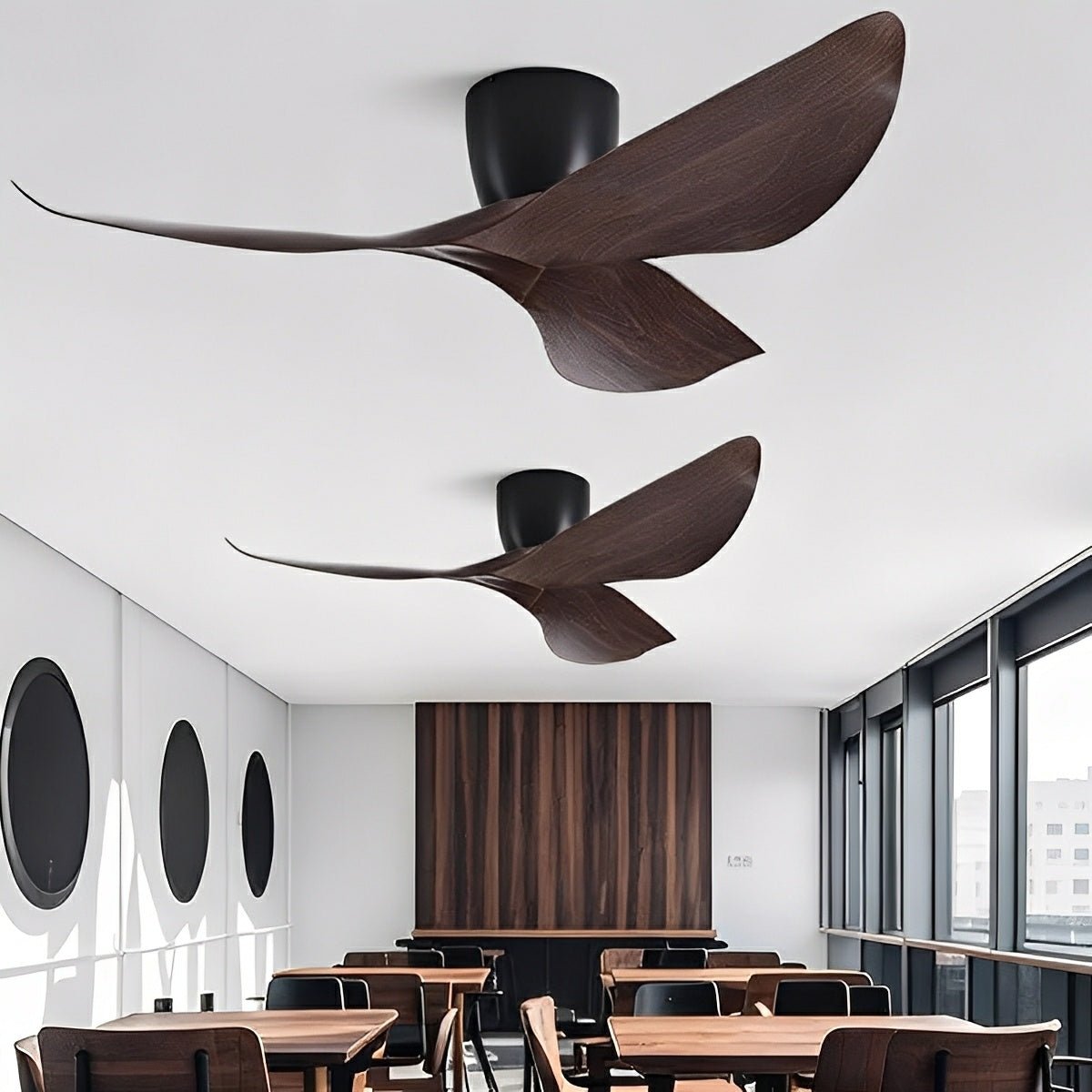 Ceiling Fan with Remote, Modern 6-Speed Reverse DC Motor Fan - Quiet Indoor Cooling Ceiling Fan for Living Room Bedroom Office