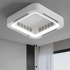 Bladeless Ceiling Fan with Light and Remote, Modern Minimalist LED Fan - Indoor Cooling Ceiling Fan for Bedroom Living Room