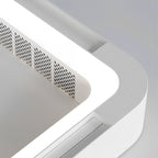Bladeless Ceiling Fan with Light and Remote, Modern Minimalist LED Fan - Indoor Cooling Ceiling Fan for Bedroom Living Room