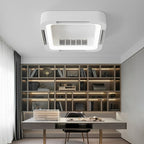 Bladeless Ceiling Fan with Light and Remote, Modern Minimalist LED Fan - Indoor Cooling Ceiling Fan for Bedroom Living Room