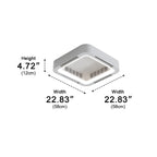 Bladeless Ceiling Fan with Light and Remote, Modern Minimalist LED Fan - Indoor Cooling Ceiling Fan for Bedroom Living Room