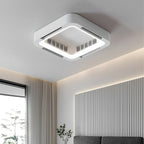 Bladeless Ceiling Fan with Light and Remote, Modern Minimalist LED Fan - Indoor Cooling Ceiling Fan for Bedroom Living Room