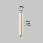 LED Wall Sconce Up and Down, Modern Wood Long Strip Light - Minimalist Indoor Wall Lighting for Living Room Bedroom Hallway