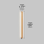 LED Wall Sconce Up and Down, Modern Wood Long Strip Light - Minimalist Indoor Wall Lighting for Living Room Bedroom Hallway
