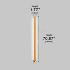LED Wall Sconce Up and Down, Modern Wood Long Strip Light - Minimalist Indoor Wall Lighting for Living Room Bedroom Hallway