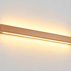 LED Wall Sconce Up and Down, Modern Wood Long Strip Light - Minimalist Indoor Wall Lighting for Living Room Bedroom Hallway