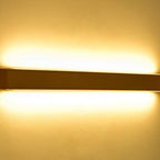 LED Wall Sconce Up and Down, Modern Wood Long Strip Light - Minimalist Indoor Wall Lighting for Living Room Bedroom Hallway