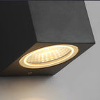 Outdoor Wall Washer Light Waterproof, Square Up Down Double LED Sconce - Modern Exterior Wall Lighting for Facade Patio Porch