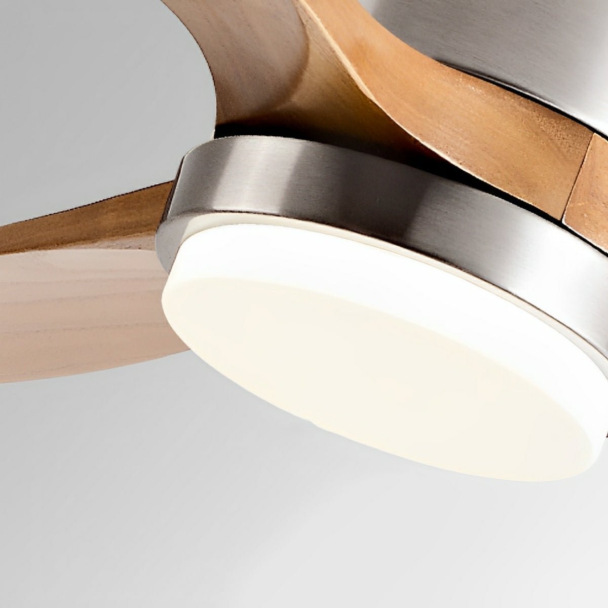 Wood Grain Ceiling Fan with Light and Remote, 6-Speed Reverse DC Motor - Modern Indoor LED Fan for Living Room Bedroom