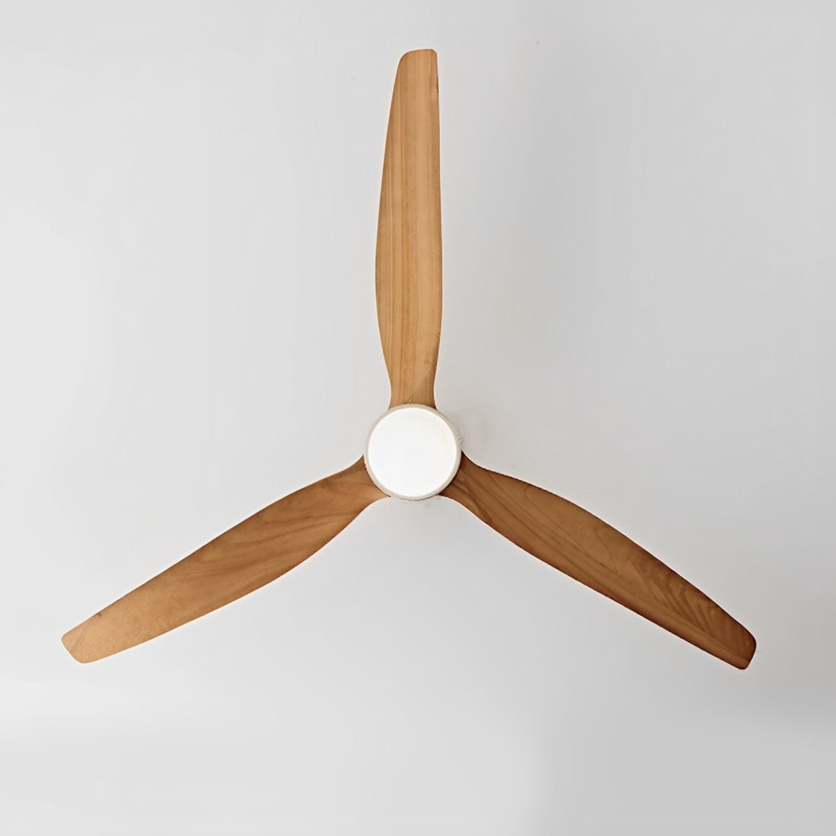 Wood Grain Ceiling Fan with Light and Remote, 6-Speed Reverse DC Motor - Modern Indoor LED Fan for Living Room Bedroom
