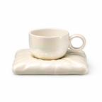 Porcelain Cups 300 ml with Minimalist Design – Elegant Dishwasher and Microwave Safe Mugs for Coffee and Tea