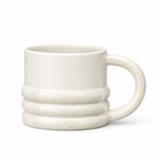 Porcelain Cups 300 ml with Minimalist Design – Elegant Dishwasher and Microwave Safe Mugs for Coffee and Tea