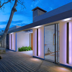 Outdoor Strip Wall Light Black Linear LED Integrated Light