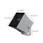 Outdoor RGB LED Spotlight Waterproof, Rainbow Color Landscape Light - Garden Tree Uplight Spot Lighting for Yard Patio Facade
