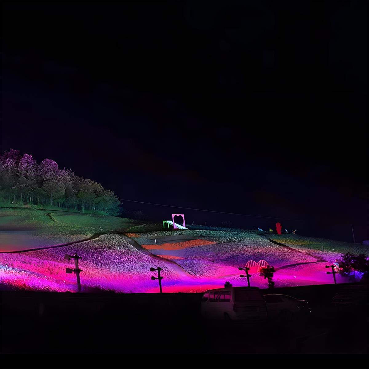 Outdoor RGB LED Spot Light Waterproof, Color Changing Landscape Light - Garden Tree Uplighting Spotlight for Yard Patio Wall