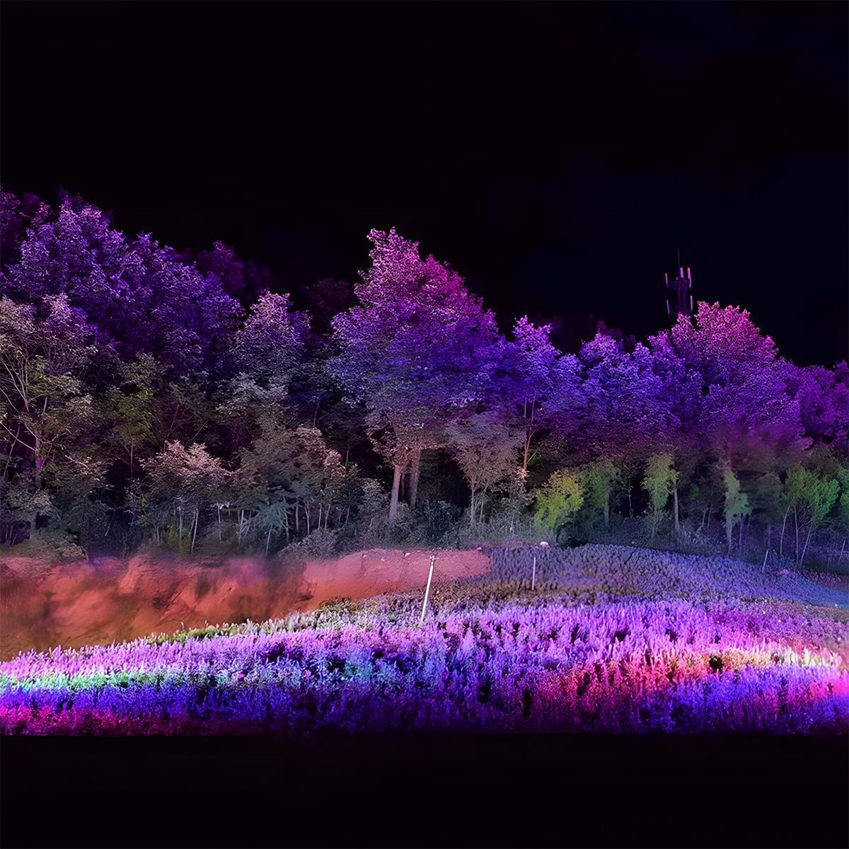 Outdoor RGB LED Spot Light Waterproof, Color Changing Landscape Light - Garden Tree Uplighting Spotlight for Yard Patio Wall