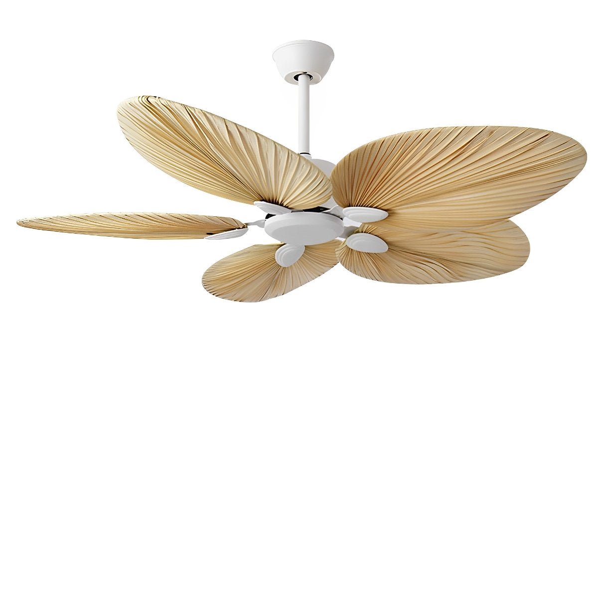 Palm Leaf Ceiling Fan with Remote, Tropical 6-Speed Indoor Fan - Decorative Cooling Ceiling Fan for Living Room Bedroom Patio