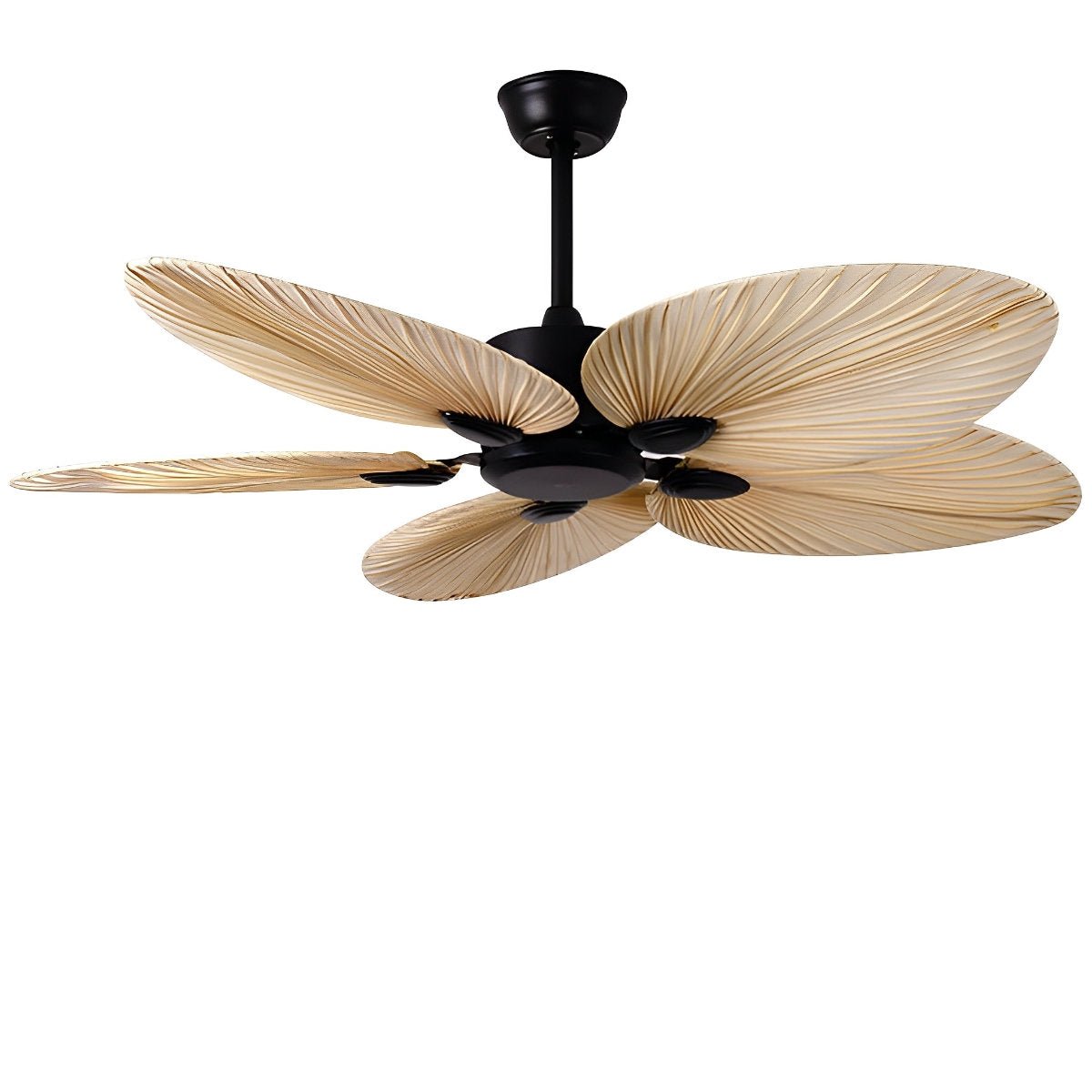 Palm Leaf Ceiling Fan with Remote, Tropical 6-Speed Indoor Fan - Decorative Cooling Ceiling Fan for Living Room Bedroom Patio