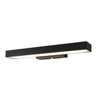Motion Sensor Outdoor Wall Light Waterproof, Black Rectangular LED Sconce - Modern Exterior Wall Lighting for Porch Garage