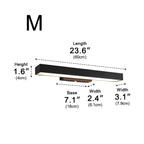Motion Sensor Outdoor Wall Light Waterproof, Black Rectangular LED Sconce - Modern Exterior Wall Lighting for Porch Garage