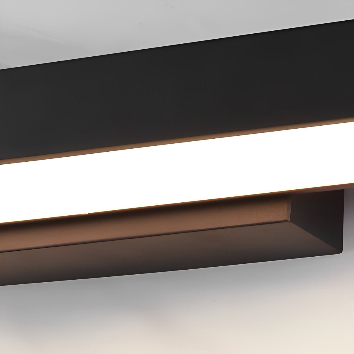 Motion Sensor Outdoor Wall Light Waterproof, Black Rectangular LED Sconce - Modern Exterior Wall Lighting for Porch Garage