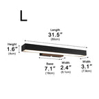 Motion Sensor Outdoor Wall Light Waterproof, Black Rectangular LED Sconce - Modern Exterior Wall Lighting for Porch Garage