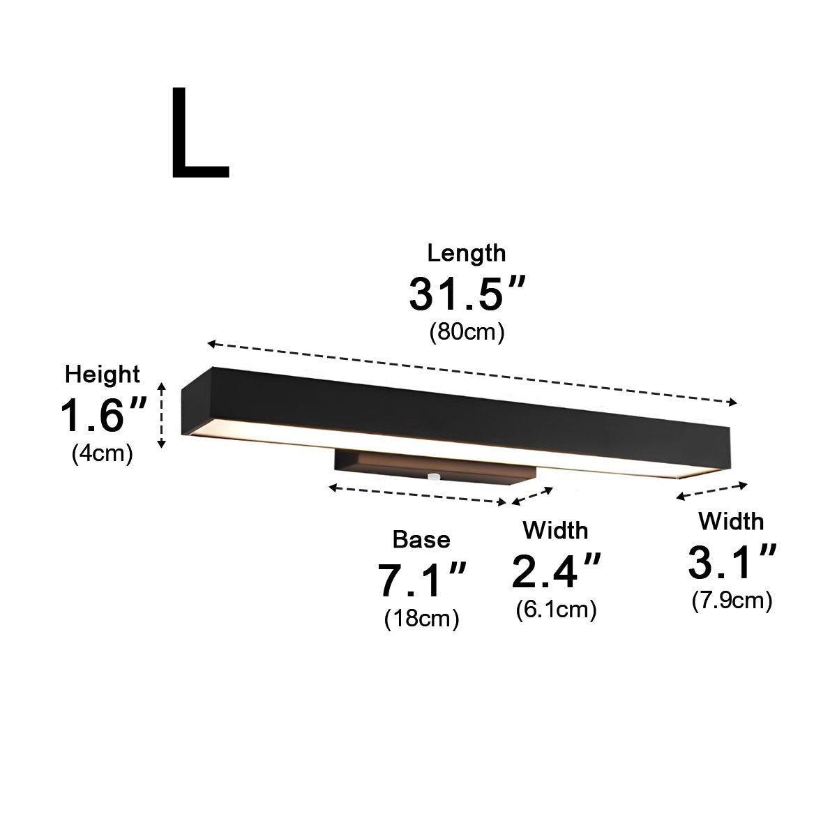 Motion Sensor Outdoor Wall Light Waterproof, Black Rectangular LED Sconce - Modern Exterior Wall Lighting for Porch Garage