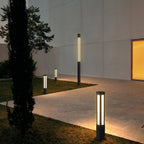 Residential Bollard Lights Modern Cylindrical LED Landscape Light